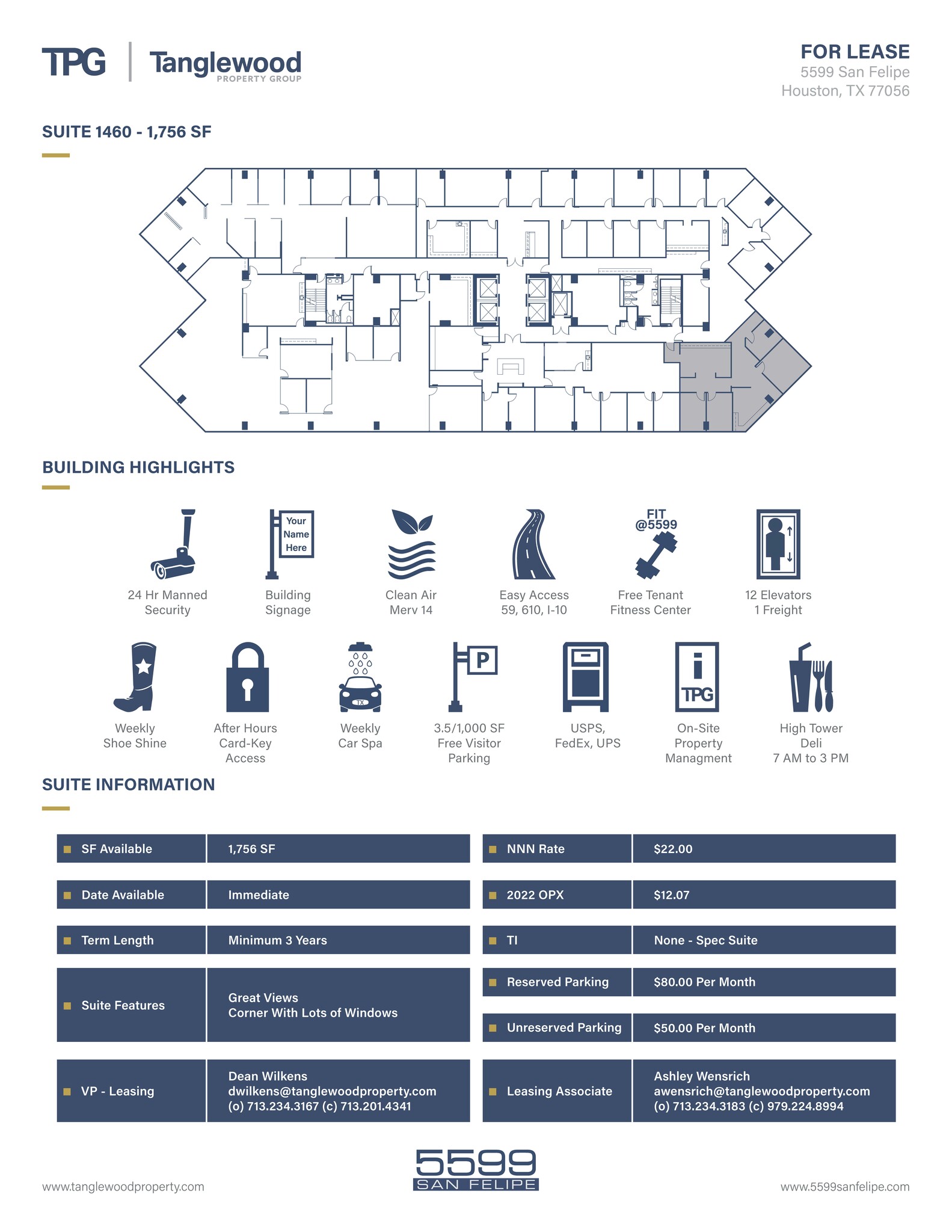 5599 San Felipe St, Houston, TX for lease Floor Plan- Image 1 of 1