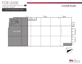 1493 E Bentley Dr, Corona, CA for lease Floor Plan- Image 1 of 1
