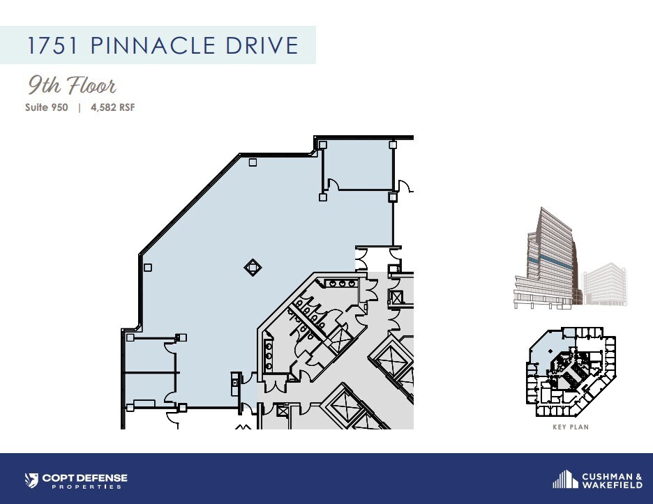 1751 Pinnacle Dr, McLean, VA for lease Floor Plan- Image 1 of 1