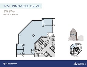 1751 Pinnacle Dr, McLean, VA for lease Floor Plan- Image 1 of 1