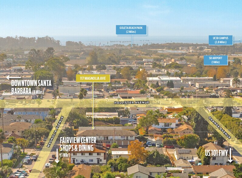117 Magnolia Ave, Goleta, CA for sale - Aerial - Image 2 of 9
