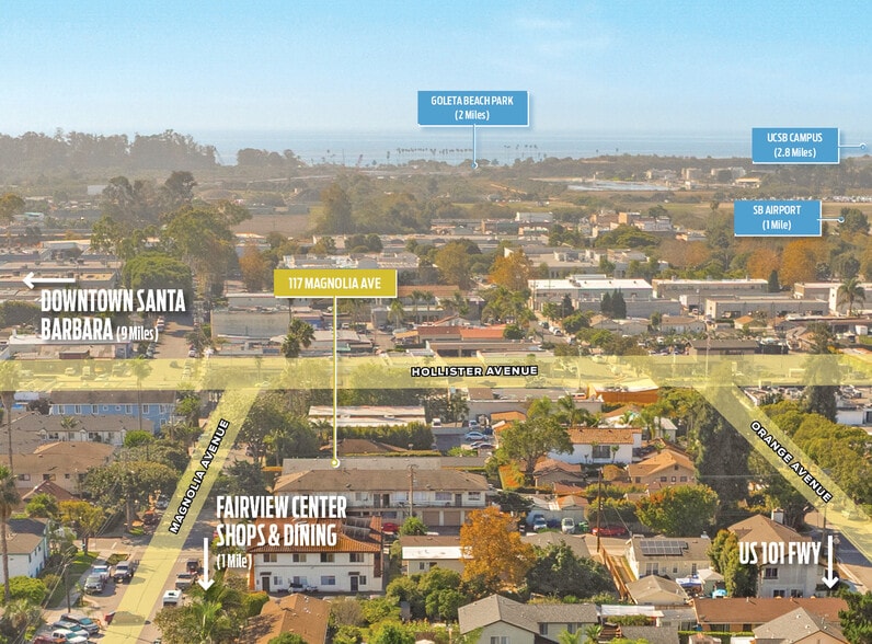 117 Magnolia Ave, Goleta, CA à vendre - Aérien - Image 2 de 9