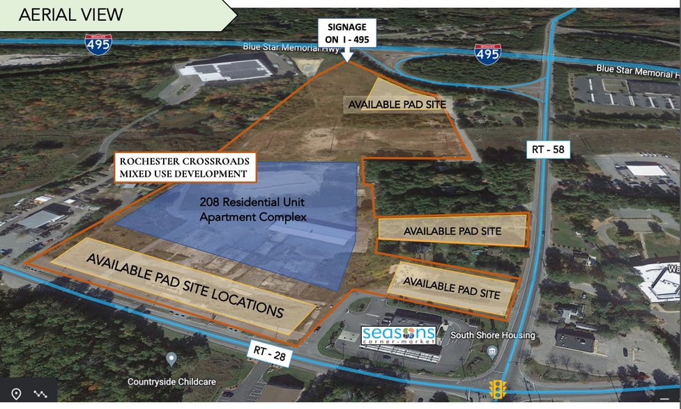 12 Cranberry Highway, Rochester, MA à louer - Aérien - Image 2 de 2