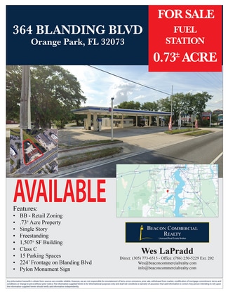 Plus de détails pour 364 Blanding Blvd, Orange Park, FL - Commerce de détail à vendre