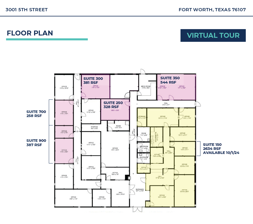 3001 5th St, Fort Worth, TX for lease Floor Plan- Image 1 of 1