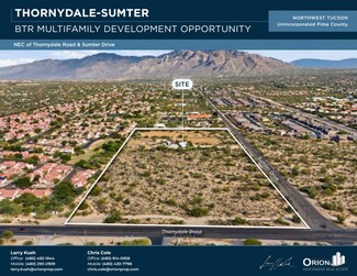 Plus de détails pour NEC Thornydale Rd & Sumter Dr, Tucson, AZ - Terrain à vendre