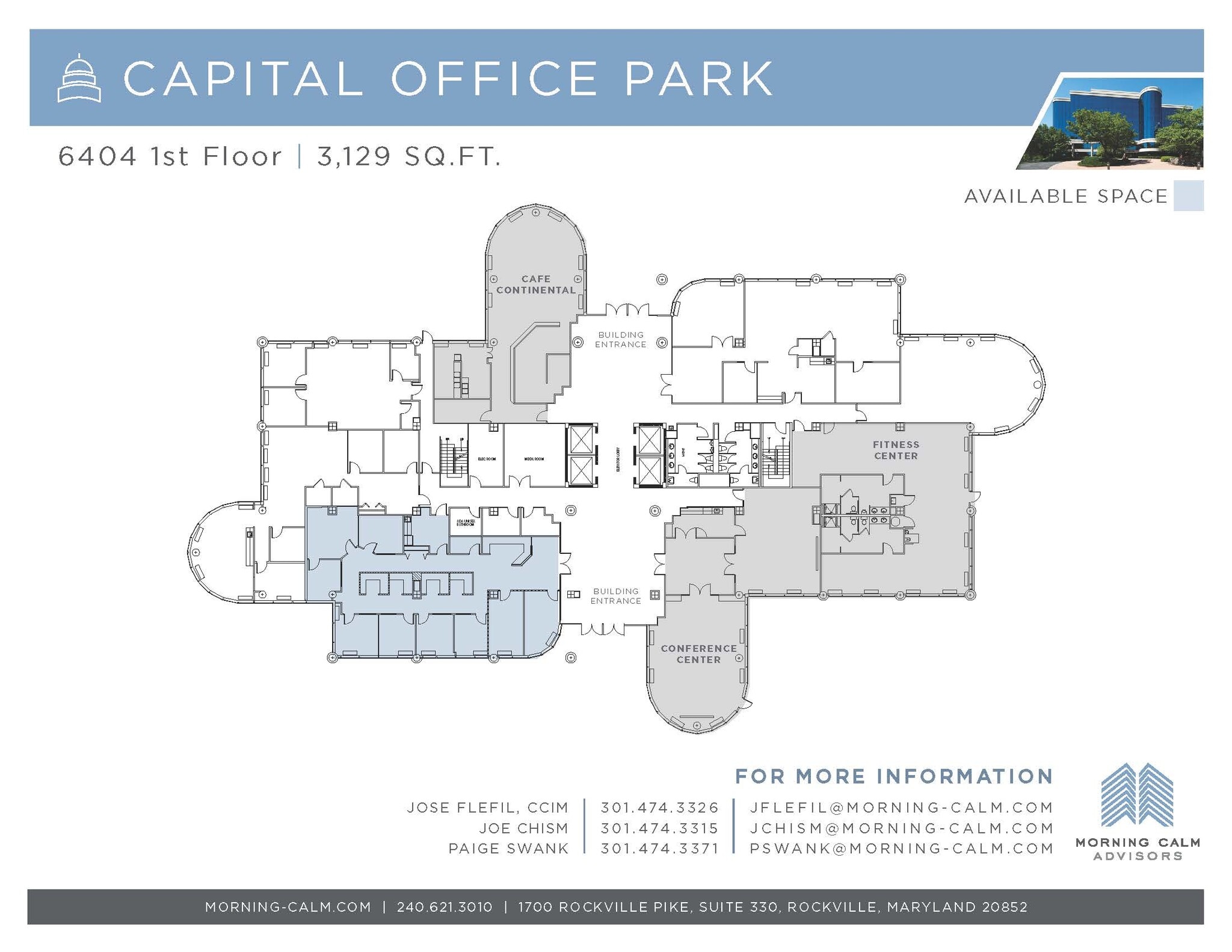 6404 Ivy Ln, Greenbelt, MD for lease Floor Plan- Image 1 of 4