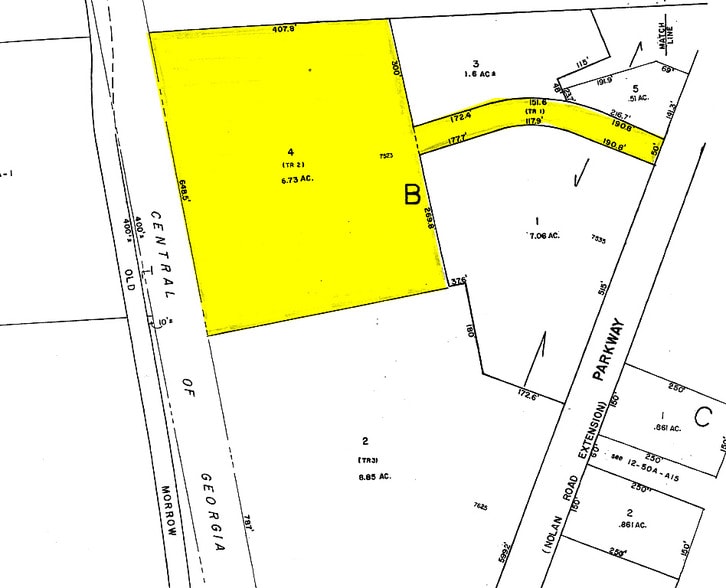 7523 Southlake Pky, Morrow, GA for lease - Plat Map - Image 2 of 8