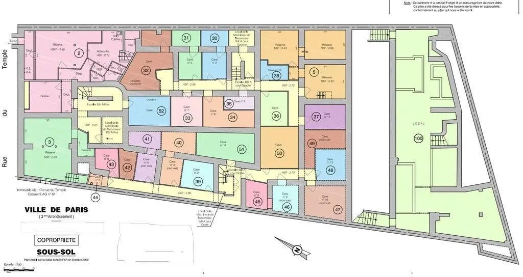 Commerce de détail dans Paris à vendre Plan de site- Image 1 de 3