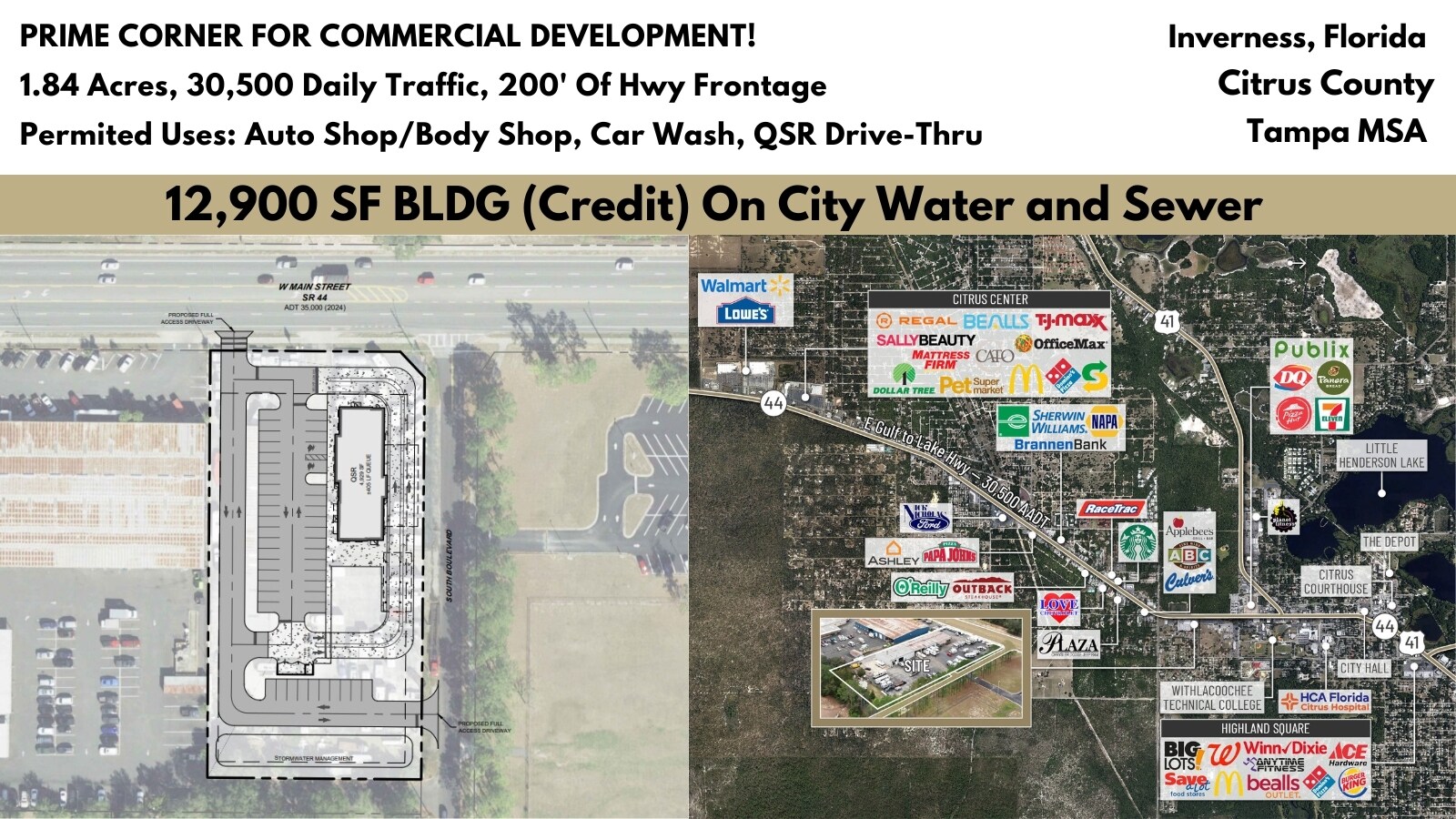 1601 W Main St, Inverness, FL à vendre Photo du bâtiment- Image 1 de 50