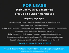 6659 Cherry ave, Bakersfield, CA for lease Interior Photo- Image 1 of 7
