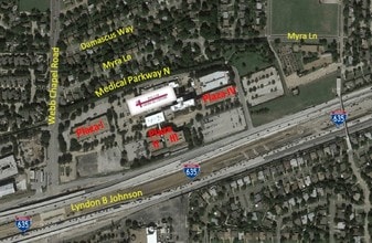 8 Medical Pky, Farmers Branch, TX - Aerial  map view