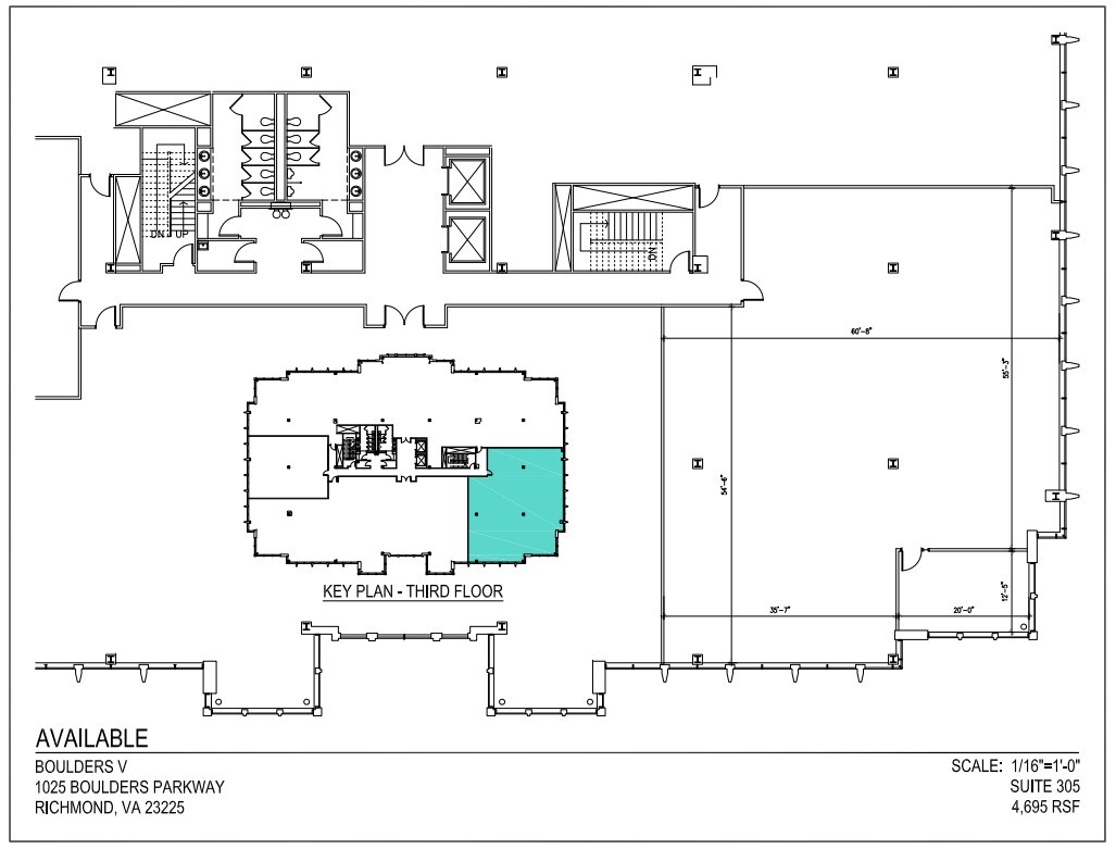 7501 Boulder View Dr, North Chesterfield, VA à louer Plan d’étage- Image 1 de 1