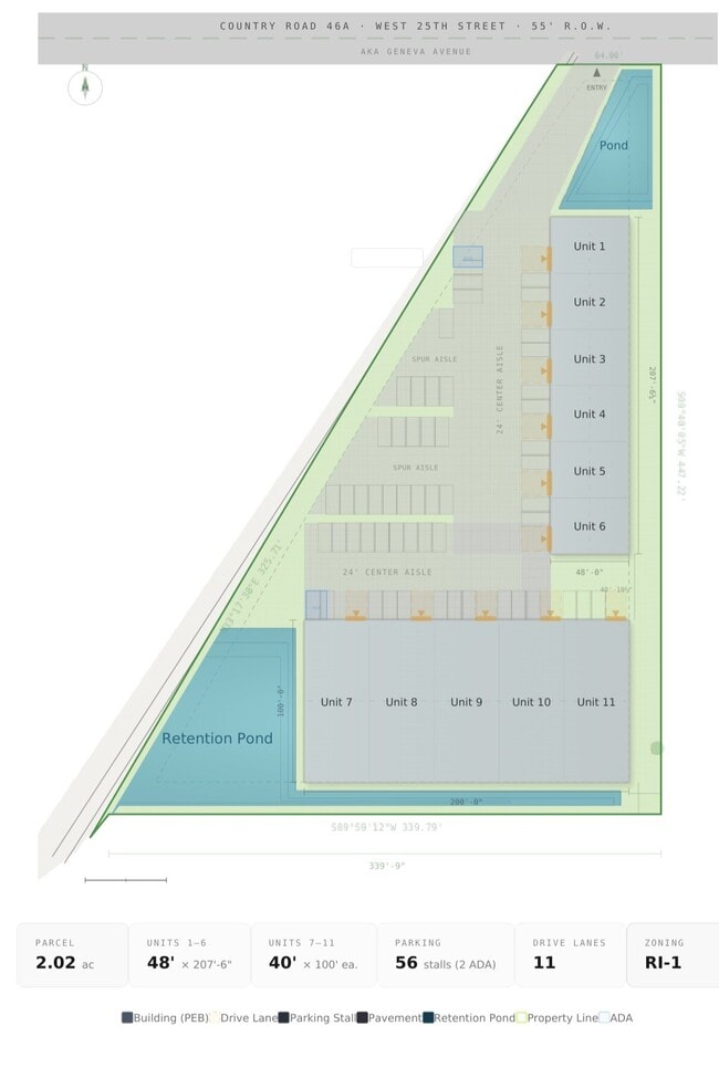 Plus de détails pour 2175-2185 W 25th St, Sanford, FL - Terrain à vendre