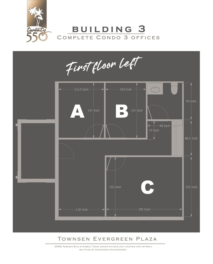 20550 Townsen Blvd, Humble, TX 77338 - Unité 1.102 -  - Plan d’étage - Image 1 of 3