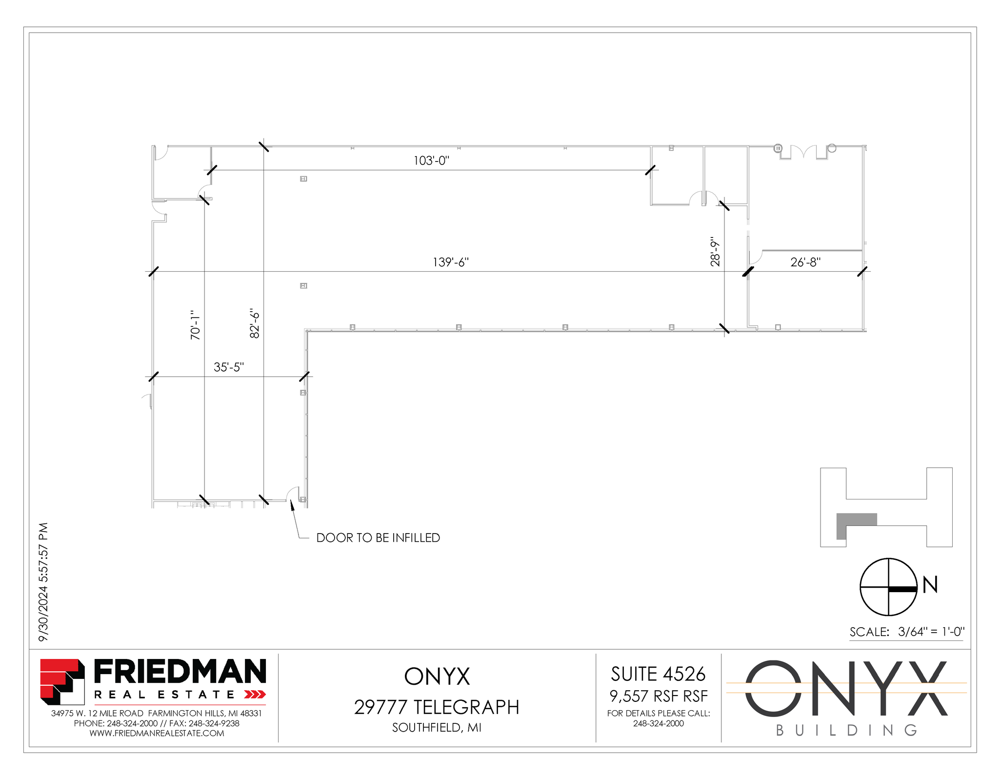 29777 Telegraph Rd, Southfield, MI for lease Floor Plan- Image 1 of 2