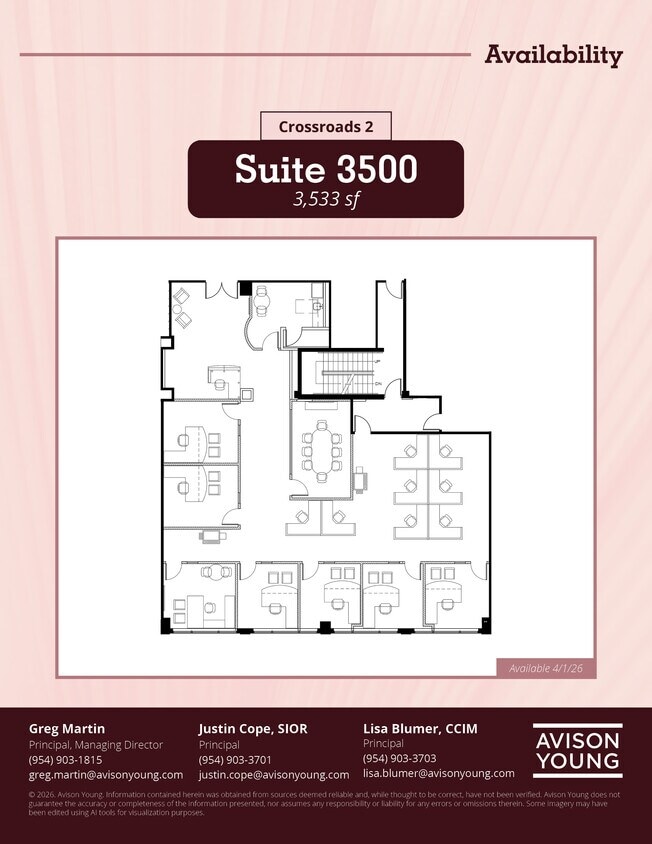 8201 Peters Rd, Plantation, FL à louer Plan d’étage- Image 1 de 1