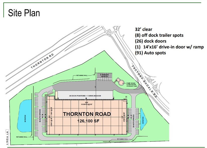 00 Thornton Road, Lithia Springs, GA à louer - Plan de site - Image 2 de 2