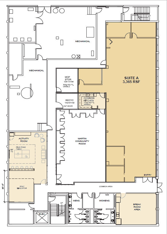 1111 Michigan Ave, East Lansing, MI à louer Plan d’étage- Image 1 de 2