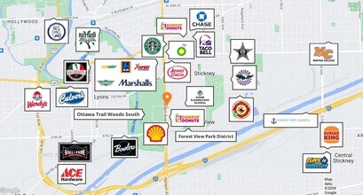 4425 S Harlem Ave, Berwyn, IL - AERIAL  map view - Image1