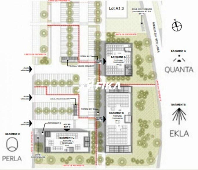Office in Muret for lease - Site Plan - Image 2 of 4