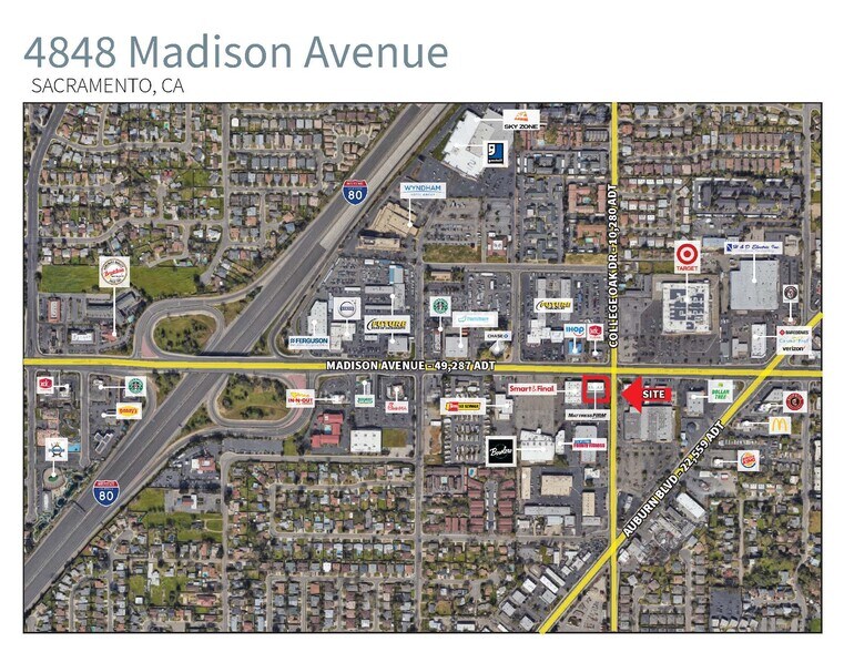 4848 Madison Ave, Sacramento, CA à louer - Photo du bâtiment - Image 2 de 6