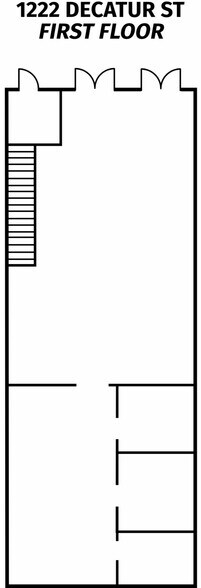 1222 Decatur St, New Orleans, LA à louer - Plan d’étage - Image 3 de 5