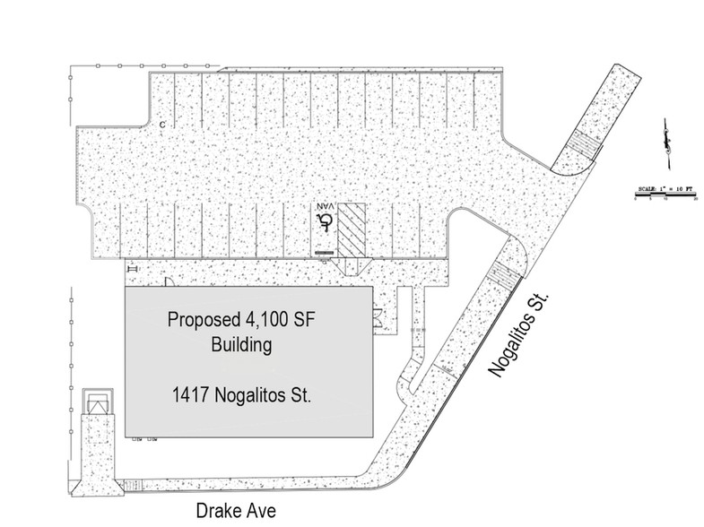 1417 Nogalitos, San Antonio, TX à louer - Plan de site - Image 2 de 7