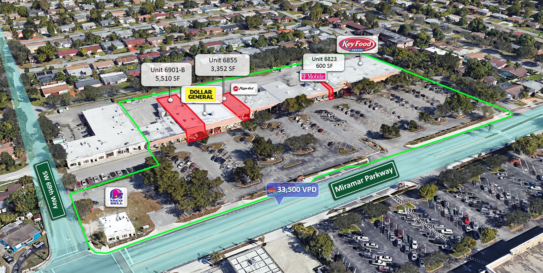 6821-6969 Miramar Pky, Miramar, FL à louer Photo principale- Image 1 de 12