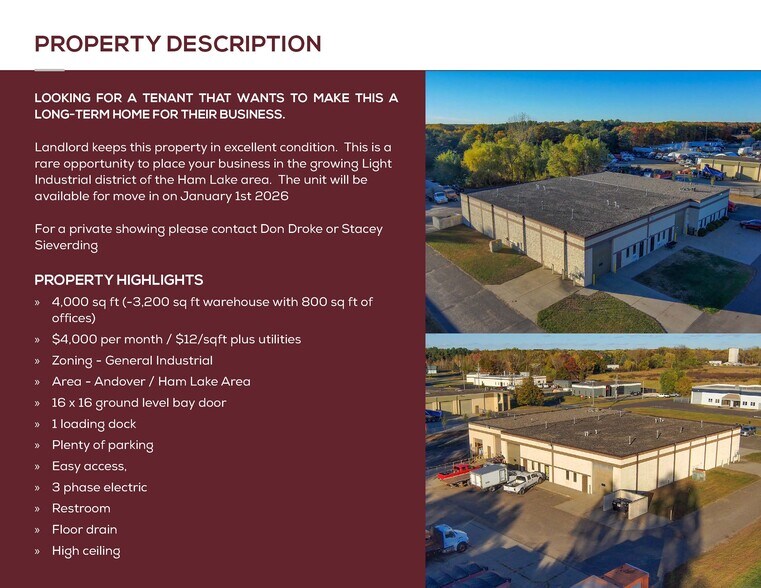 15760 NE Lincoln St, Andover, MN à louer - Photo du bâtiment - Image 2 de 32