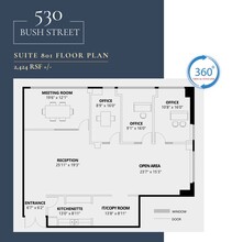 530 Bush St, San Francisco, CA à louer Plan d’étage- Image 1 de 1