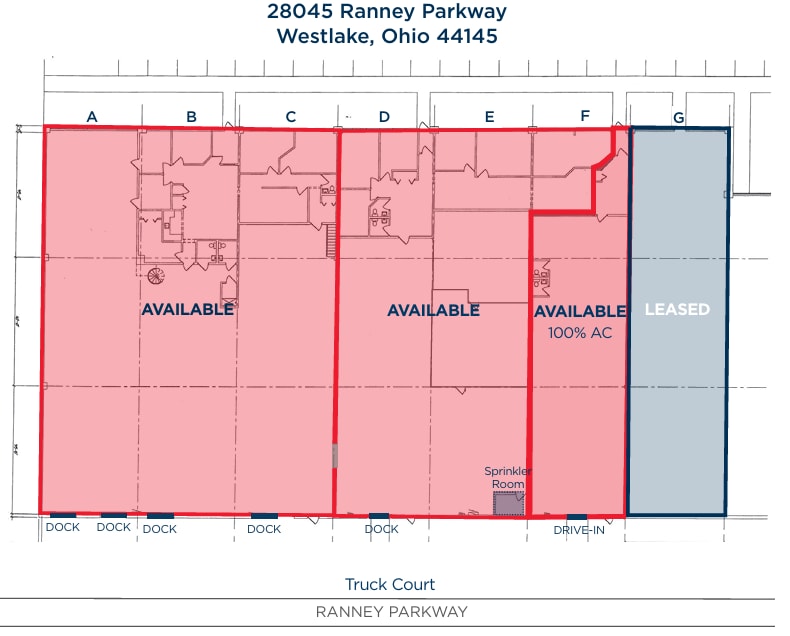 28045 Ranney Pkwy, Westlake, OH à louer Plan d’étage- Image 1 de 1
