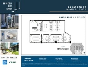 80 SW 8th St, Miami, FL for lease Site Plan- Image 1 of 7