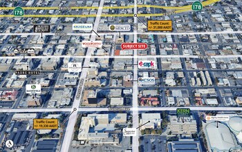 1330 19th St, Bakersfield, CA - Aerial  map view