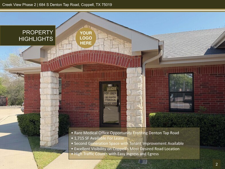 684 S Denton Tap Rd, Coppell, TX à louer - Photo du bâtiment - Image 3 de 11