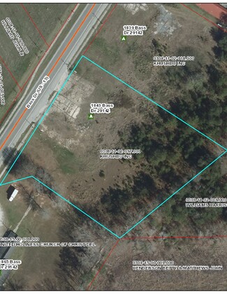 Plus de détails pour 1843 Bass Dr, Santee, SC - Terrain à vendre