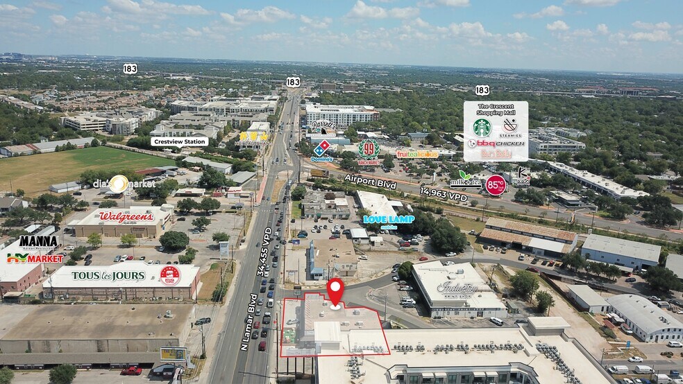 6719 N Lamar Blvd, Austin, TX à louer - Aérien - Image 2 de 20