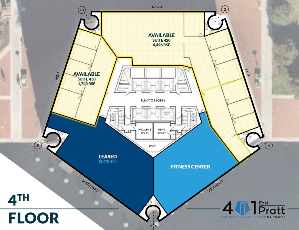 401 E Pratt St, Baltimore, MD for lease Floor Plan- Image 1 of 2