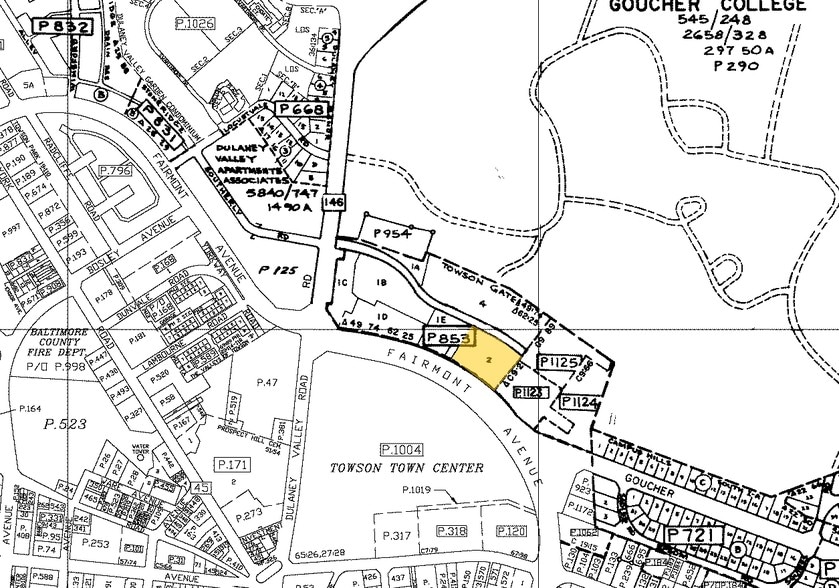849 Fairmount Ave, Towson, MD à louer - Plan cadastral - Image 2 de 15