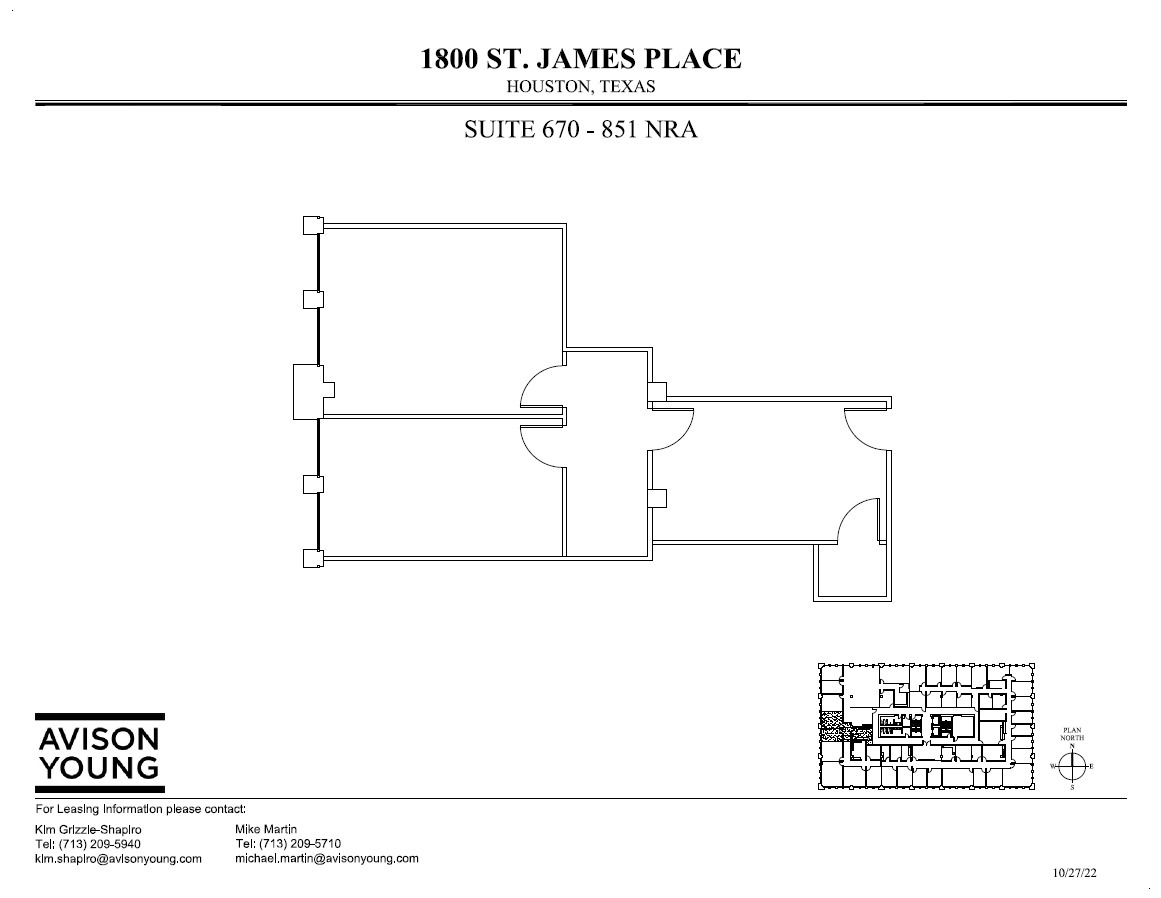 1800 St James Pl, Houston, TX for lease Floor Plan- Image 1 of 1