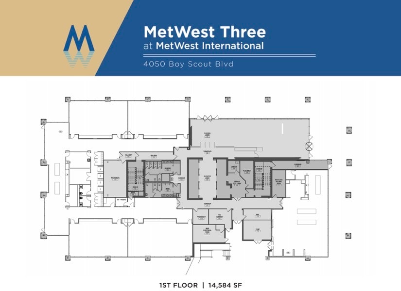 4010 W Boy Scout Blvd, Tampa, FL à louer Plan d’étage- Image 1 de 1