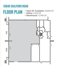 10840 Guilford Rd, Annapolis Junction, MD for lease Floor Plan- Image 1 of 1