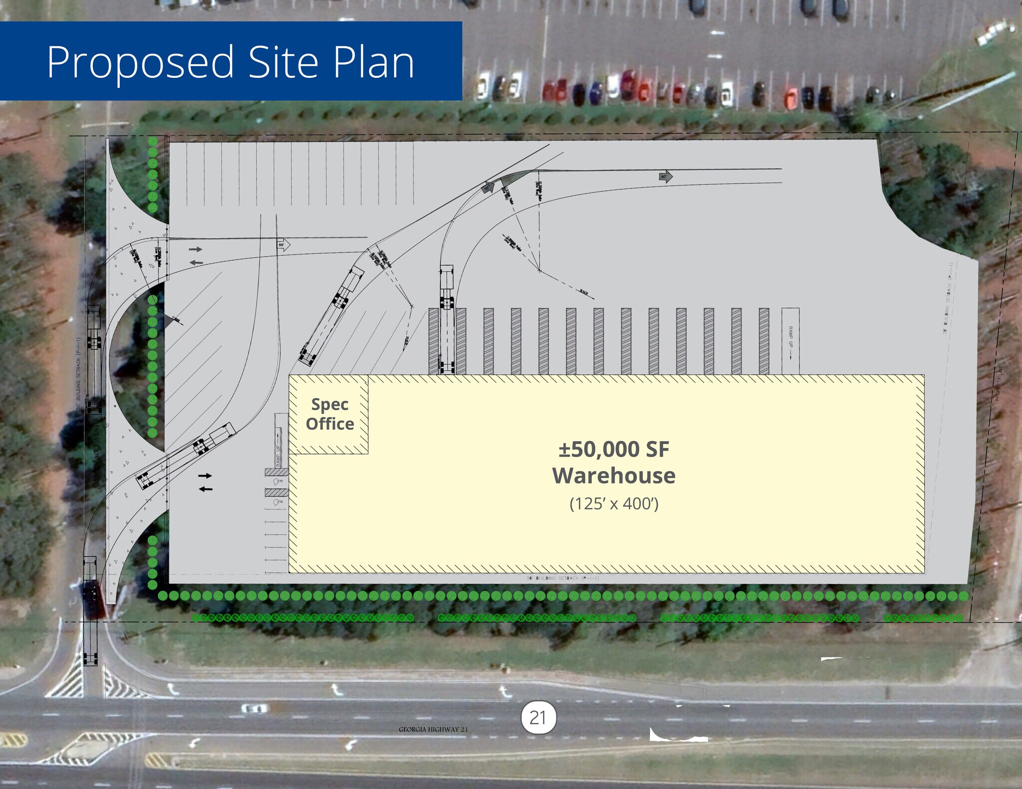 1 Highway 21, Port Wentworth, GA à louer Plan de site- Image 1 de 3