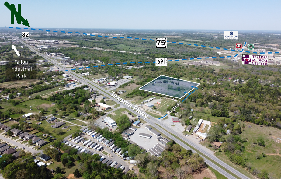 2218 Knight Rd, Denison, TX for lease - Aerial - Image 3 of 3