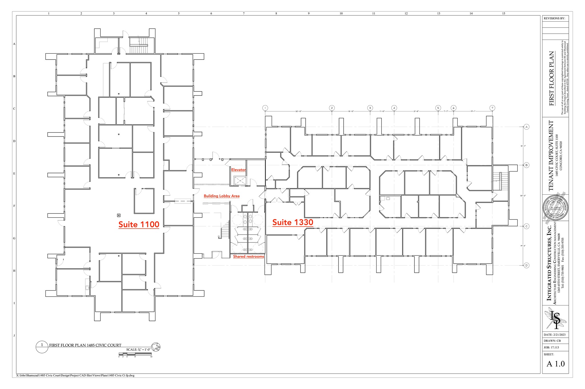 1485 Civic Ct, Concord, CA à louer Plan de site- Image 1 de 13