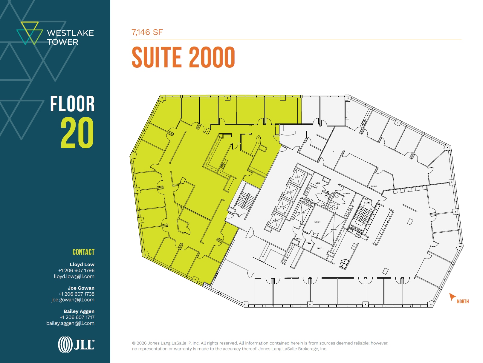 1601 5th Ave, Seattle, WA à louer Plan d’étage- Image 1 de 1