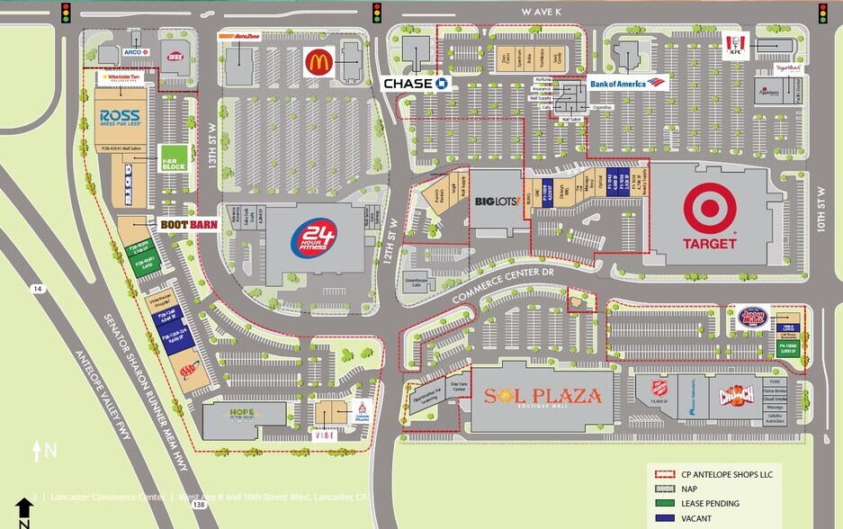1028-1308 W Avenue K, Lancaster, CA à louer - Plan de site - Image 2 de 7