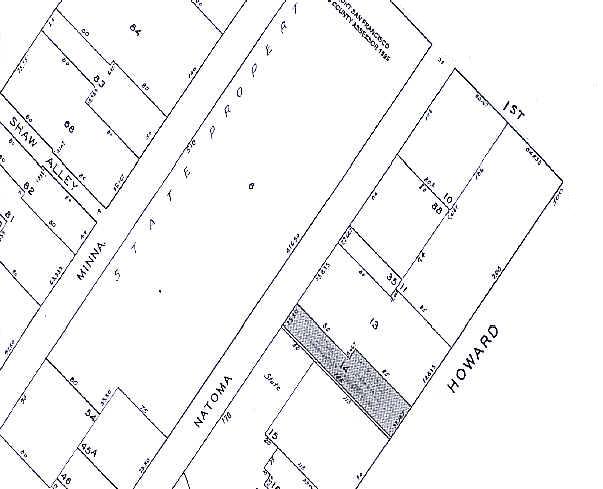 530 Howard St, San Francisco, CA à louer - Plan cadastral - Image 2 de 10