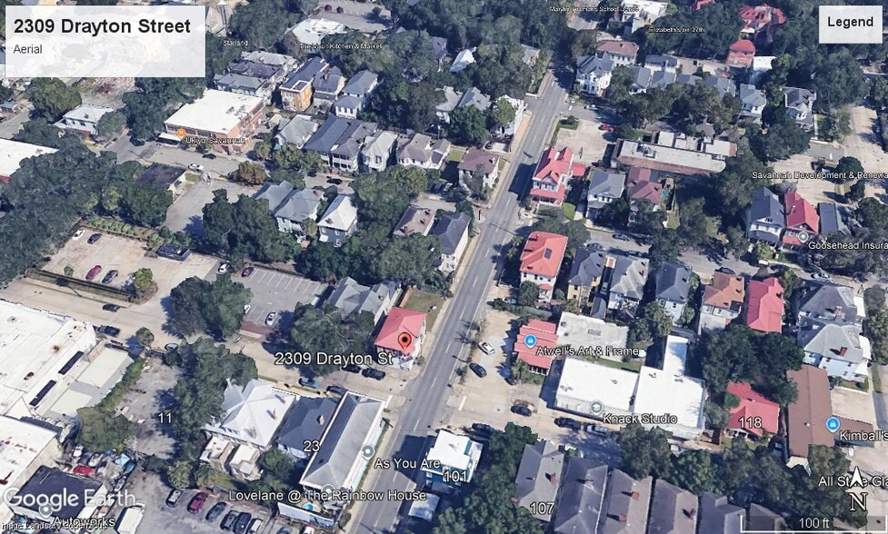 2309 Drayton Street St, Savannah, GA for sale - Aerial - Image 1 of 1