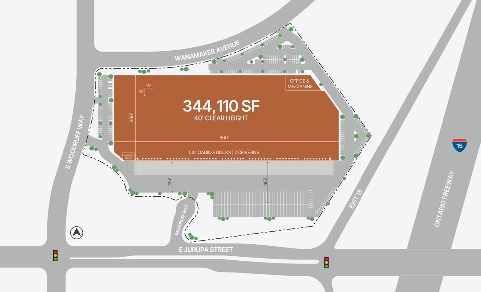 1350 S Wanamaker Ave, Ontario, CA for lease - Site Plan - Image 2 of 2